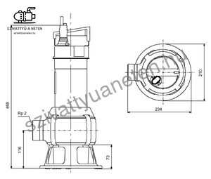 Grundfos Unilift AP50B.50.08.A1V 5M