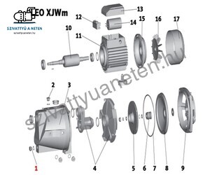 Leo XJWm 90/46 leeresztő csavar (1)