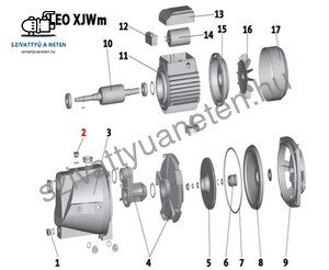 Leo XJWm 90/46 feltöltő csavar (2)