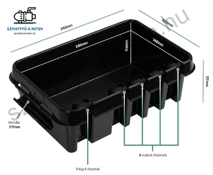 Dribox 285 fekete kültéri kötődoboz