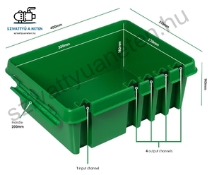 Dribox 330 zöld kültéri kötődoboz